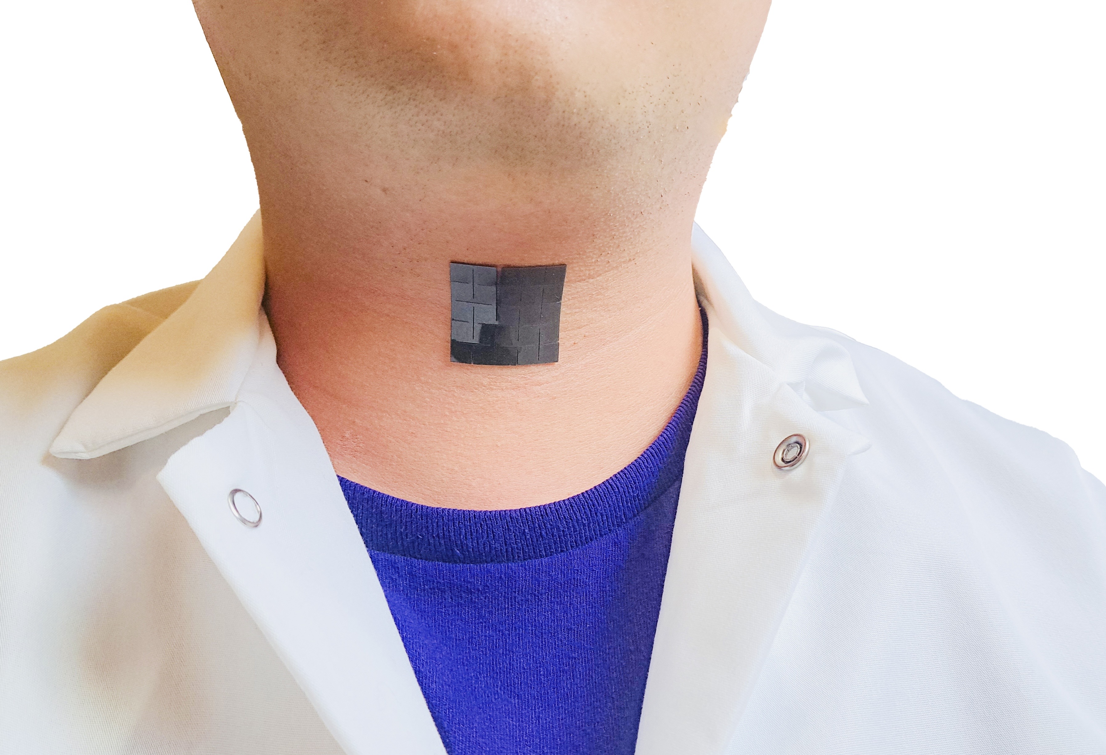 The 'voice patch' could help people to speak despite vocal cord injuries. /Jun Chen Lab/UCLA