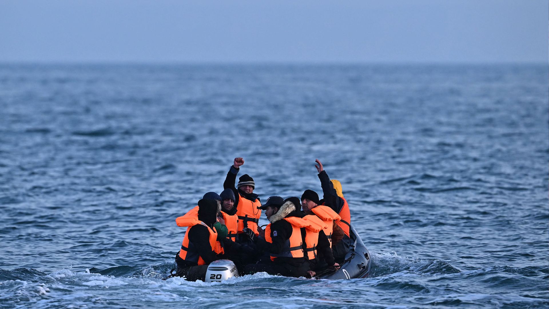 The UK government wants to prevent migrant boats like this traveling across the English Channel. /Ben Stansall/AFP