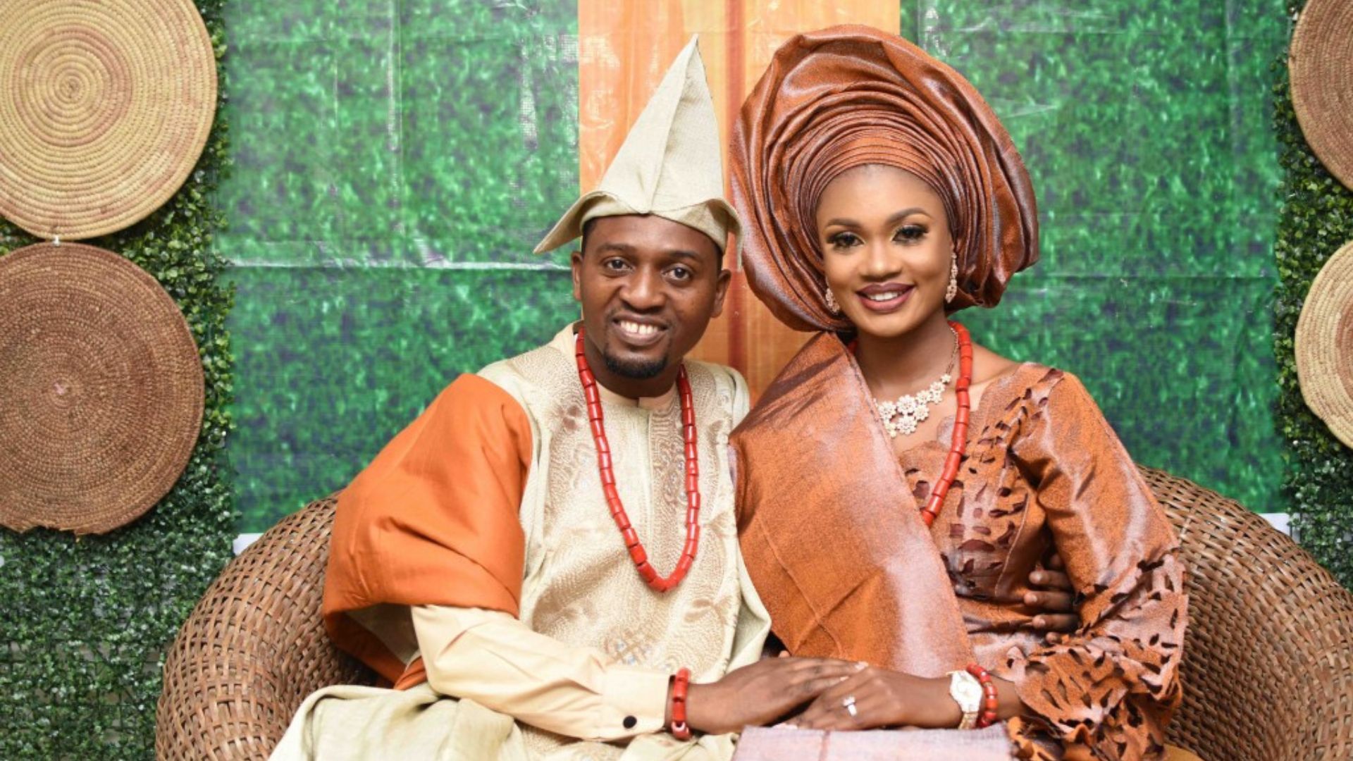 Olabode Adigun and his wife Oluwatobi. /CGTN