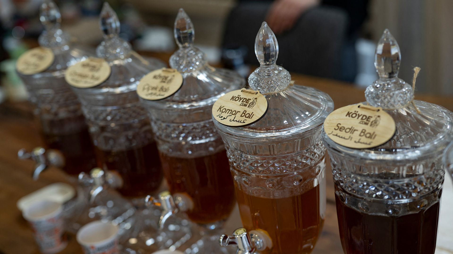 'Mad honey' – 'komar' honey in Turkish – in a shop in Cayeli, in the Turkish province of Rize. /Yasin Akgul/AFP