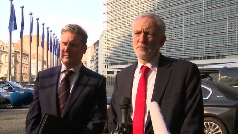 Corbyn has steered Labour away from the left-wing policies of his predecessor Jerem Corbyn (right). /Reuters