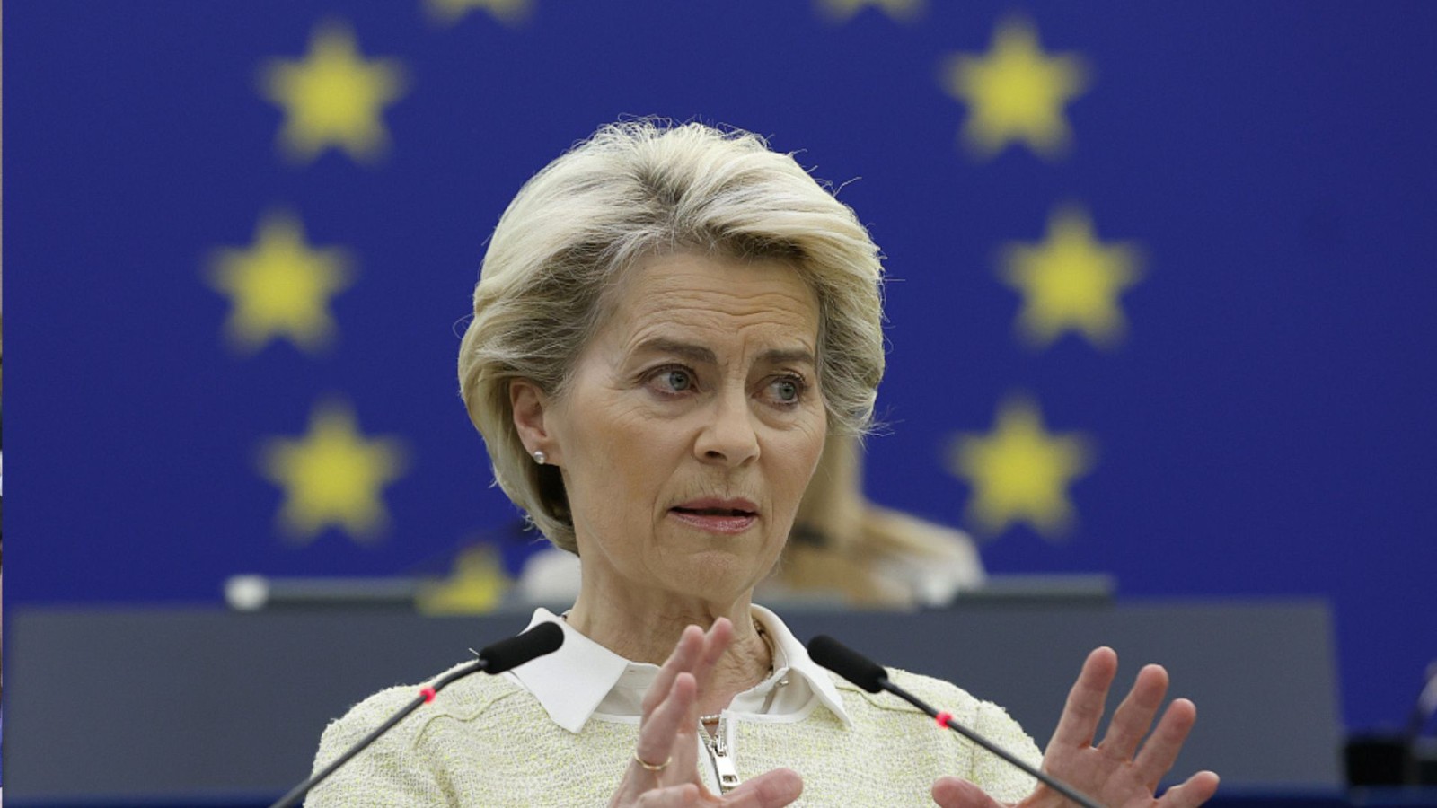 Ursula von der Leyen, is up for re-election but voters won't see her name on their ballot papers. /CFP/Jean-Francois Badias
