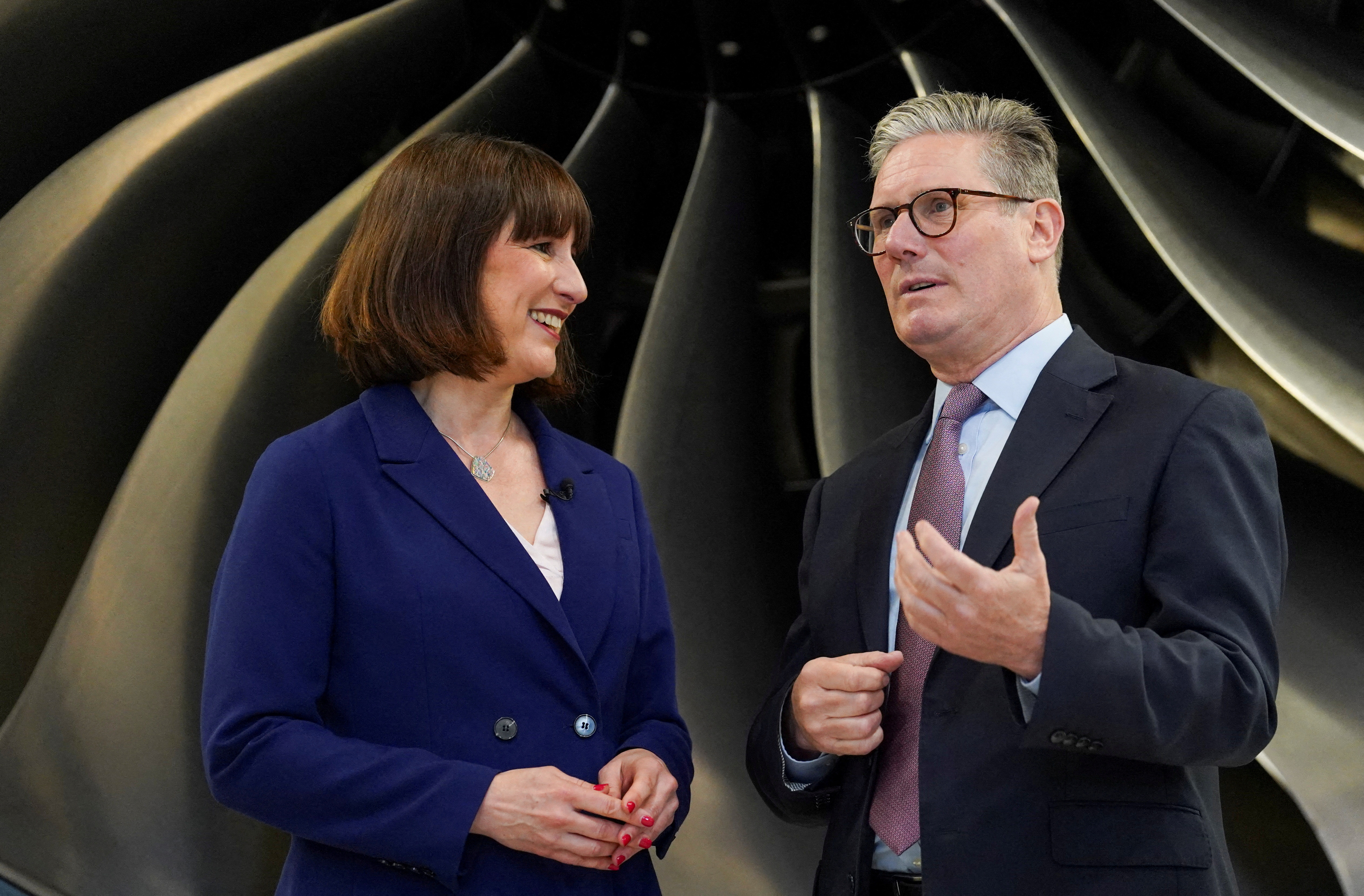 Britain's opposition Labour Party leader Keir Starmer and Shadow Chancellor of the Exchequer Rachel Reeves. /Maja Smiejkowska/Reuters