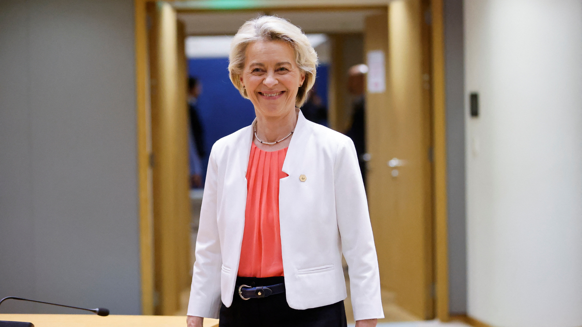 Ursula von der Leyen has a coalition to build - and there are jobs up for grabs. /Johanna Geron/Reuters