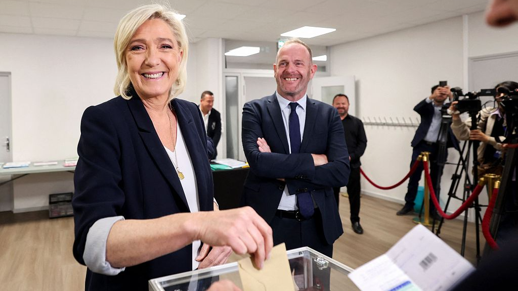 France's far-right National Rally party performed well at the recent European Elections. /Francois Lo Presti/AFP