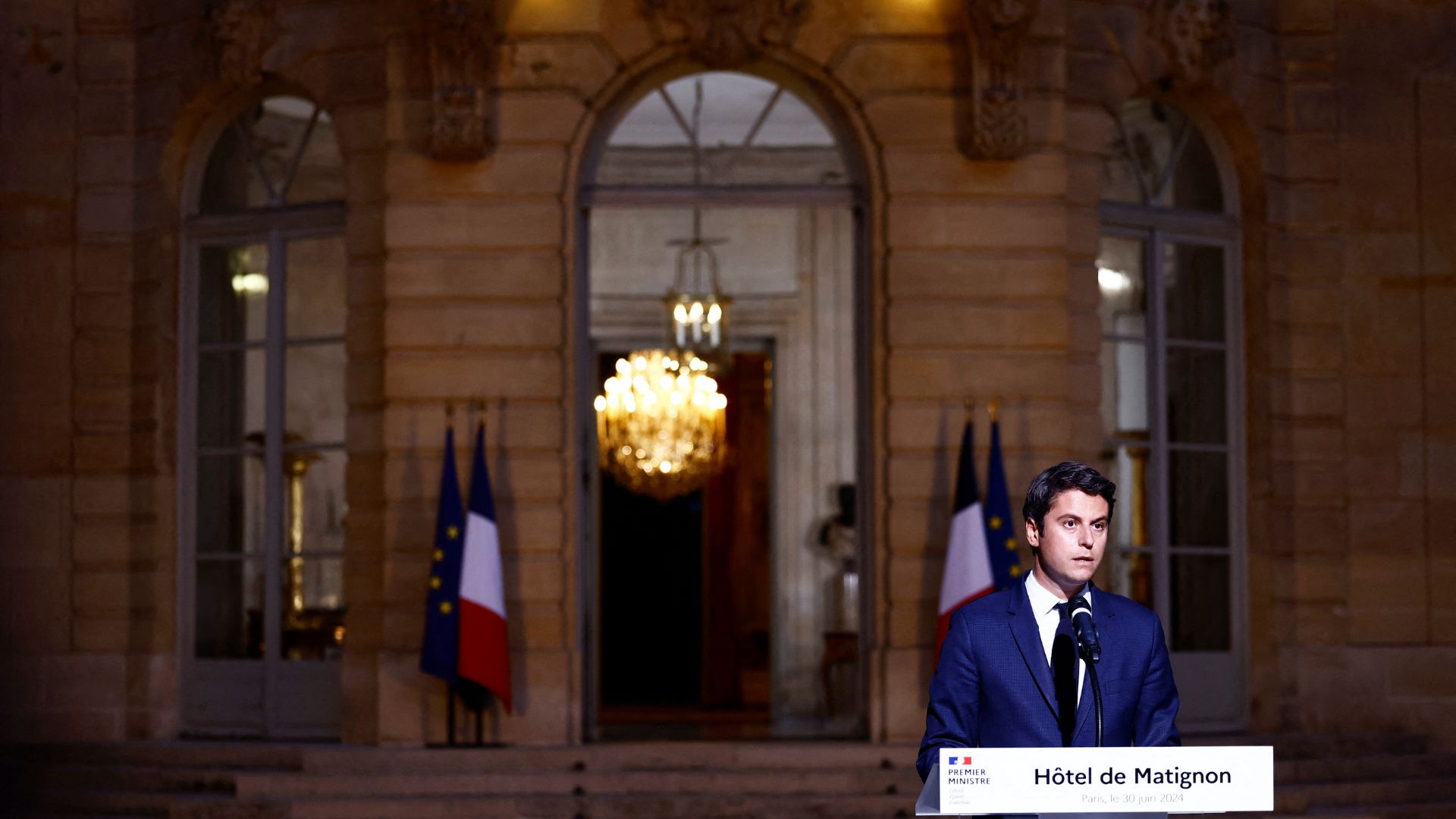 Macron ally Gabriel Attal hopes to keep the right wing out of power. /Yara Nardi/Reuters