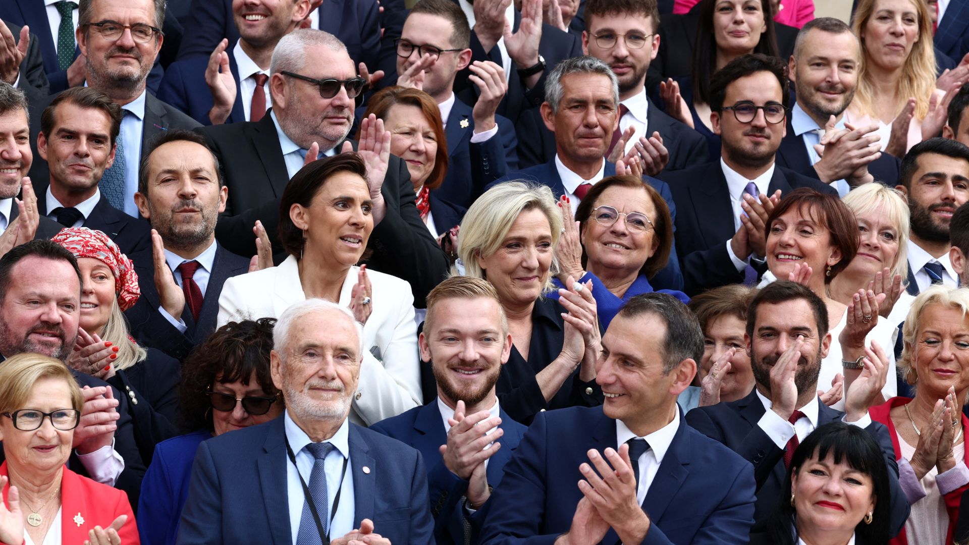 Newly-elected lawmakers enter the National Assembly in Paris, France July 10, 2024. /Yara Nardi/Reuters