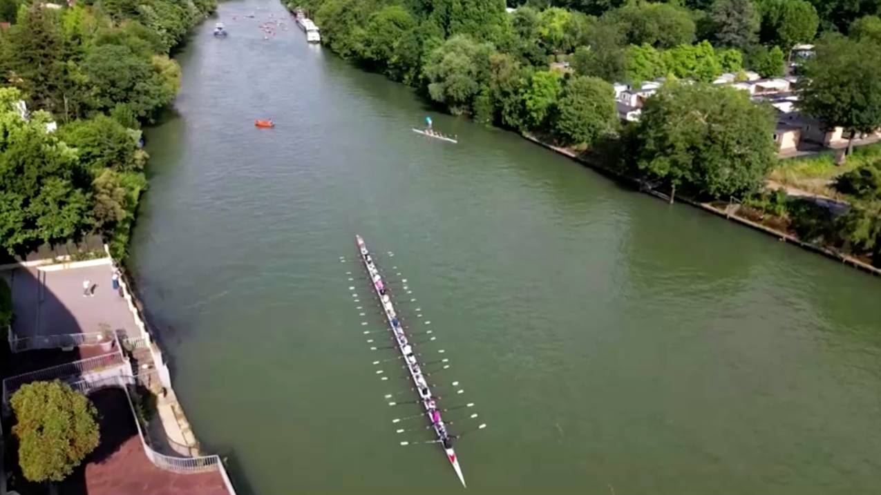 It will take part in Sunday's festivities with 23 rowers on board. /Reuters