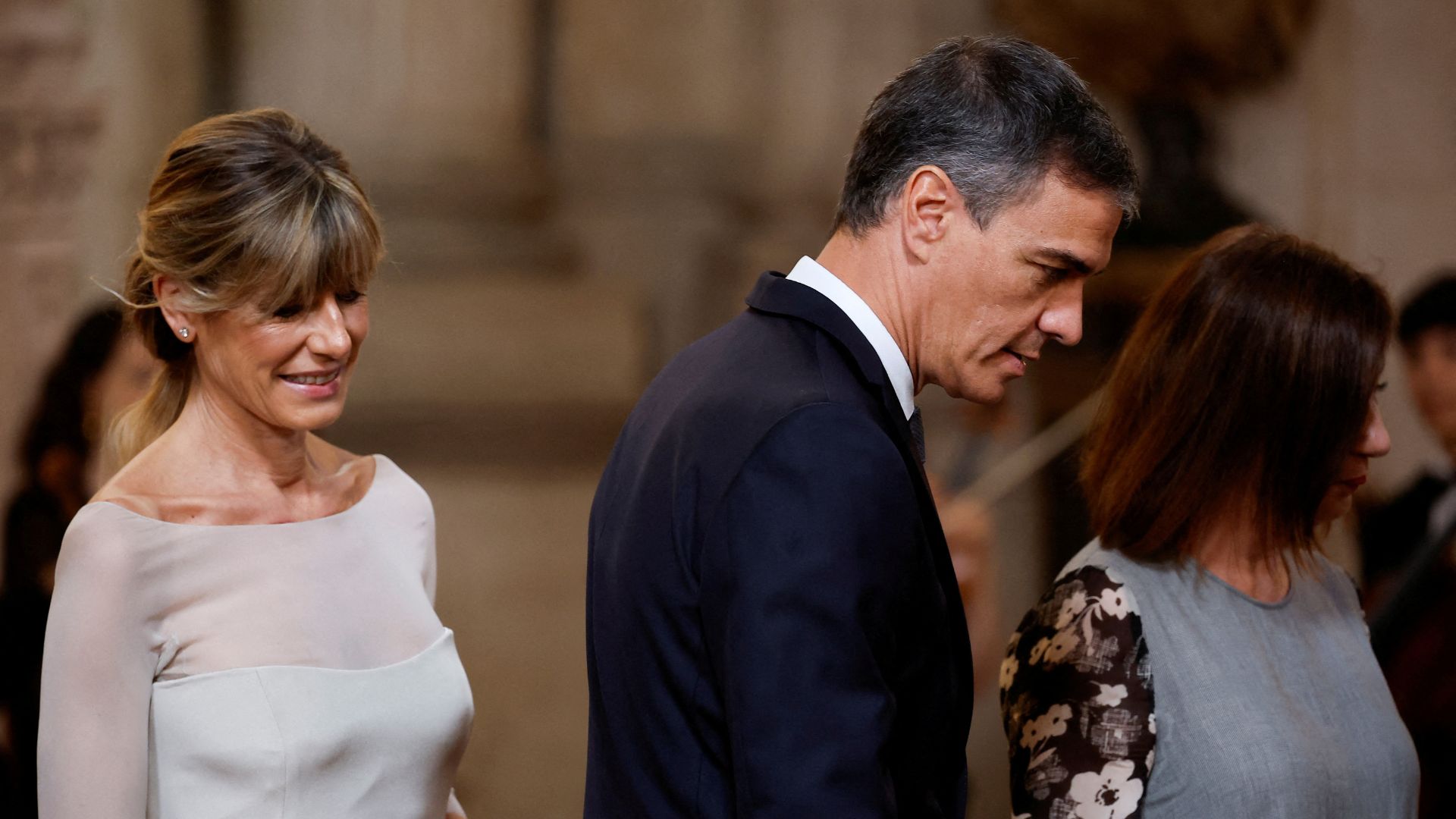 Spanish PM Pedro Sanchez and his wife Begona Gomez, pictured in June. /Juan Medina/Reuters