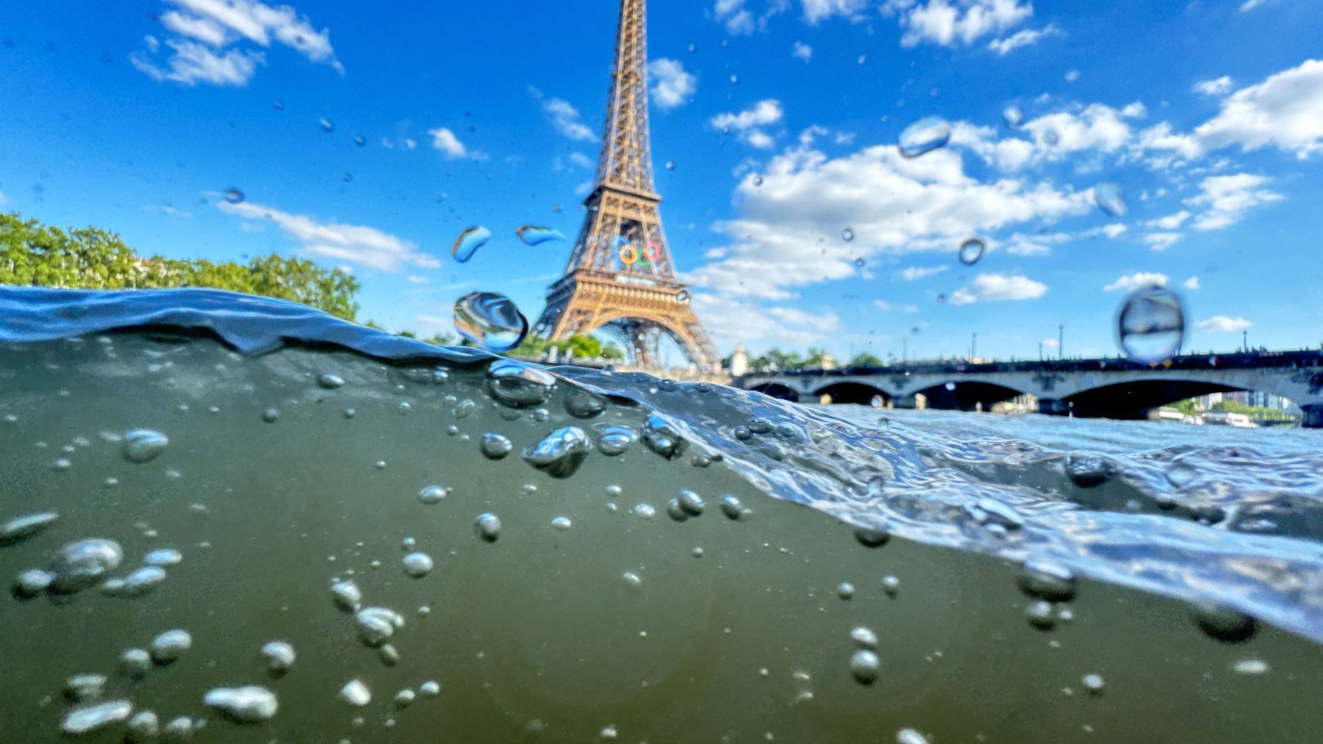 The Eiffel Tower, as seen from the Seine. /Pawel Kopczynski/Reuters