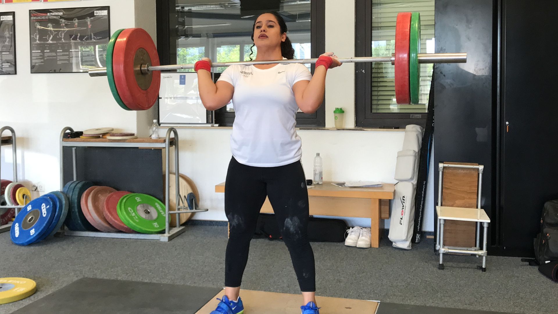 Iranian-born weightlifter Yekta Jamali Galeh. /CGTN