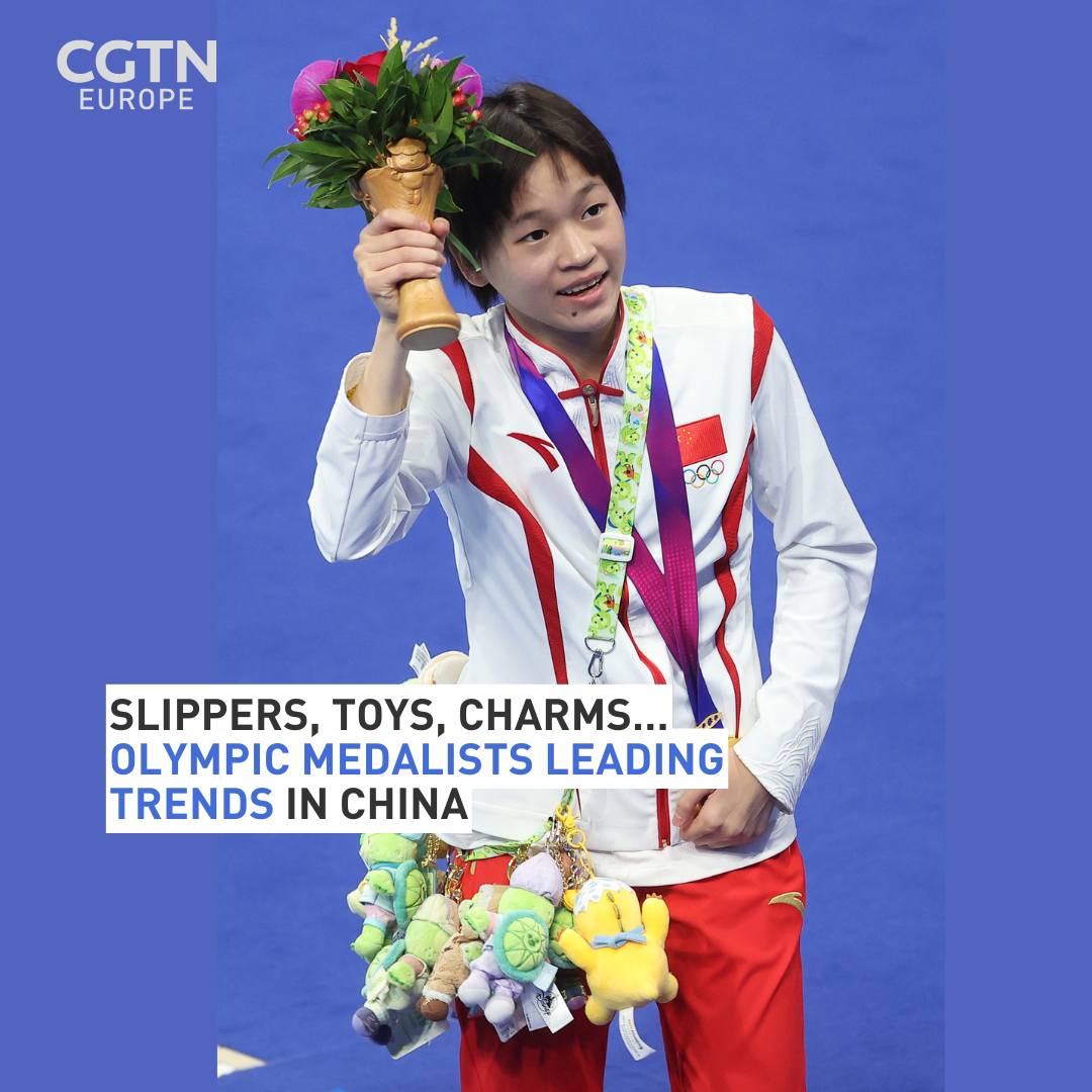 Slippers, toys, charms… Olympic medalists leading trends in China