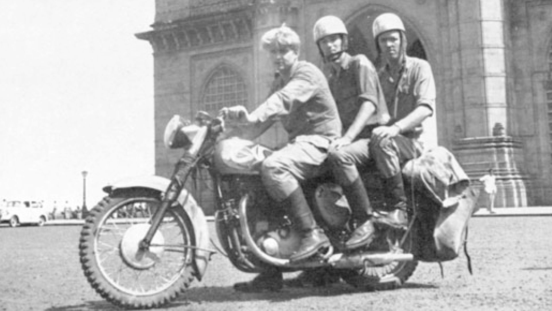 Johnson set off with two fellow undergraduates, Michael de Larrabeiti and Tim Severin, to retrace Marco Polo's journey from Venice to Beijing on motorbikes. /One Tribe TV.