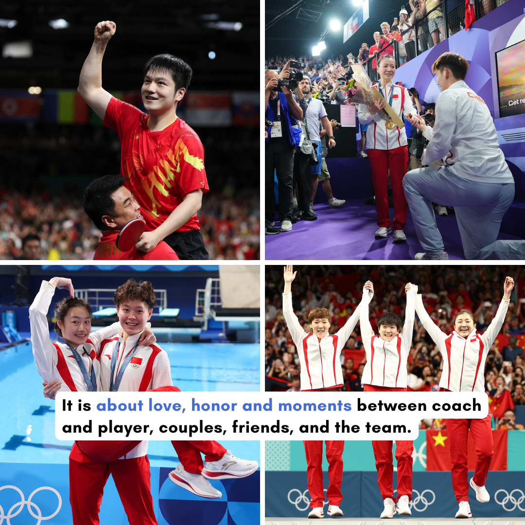 A group pictures of celebration after claiming titles for the Chinese athletes. /CFP Photo