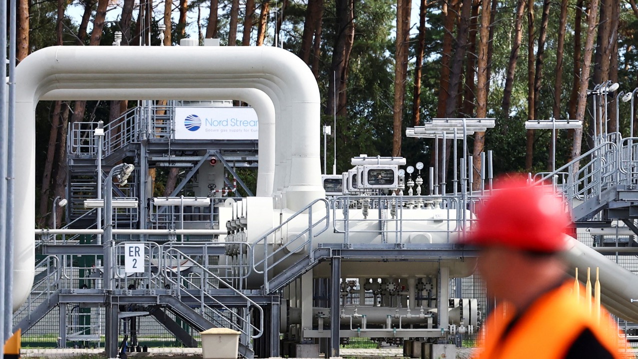 Nord Stream 1 Baltic Sea pipeline and the transfer station of the Baltic Sea Pipeline Link in the industrial area of Lubmin, Germany. /Lisi Niesner/File Photo/Reuters