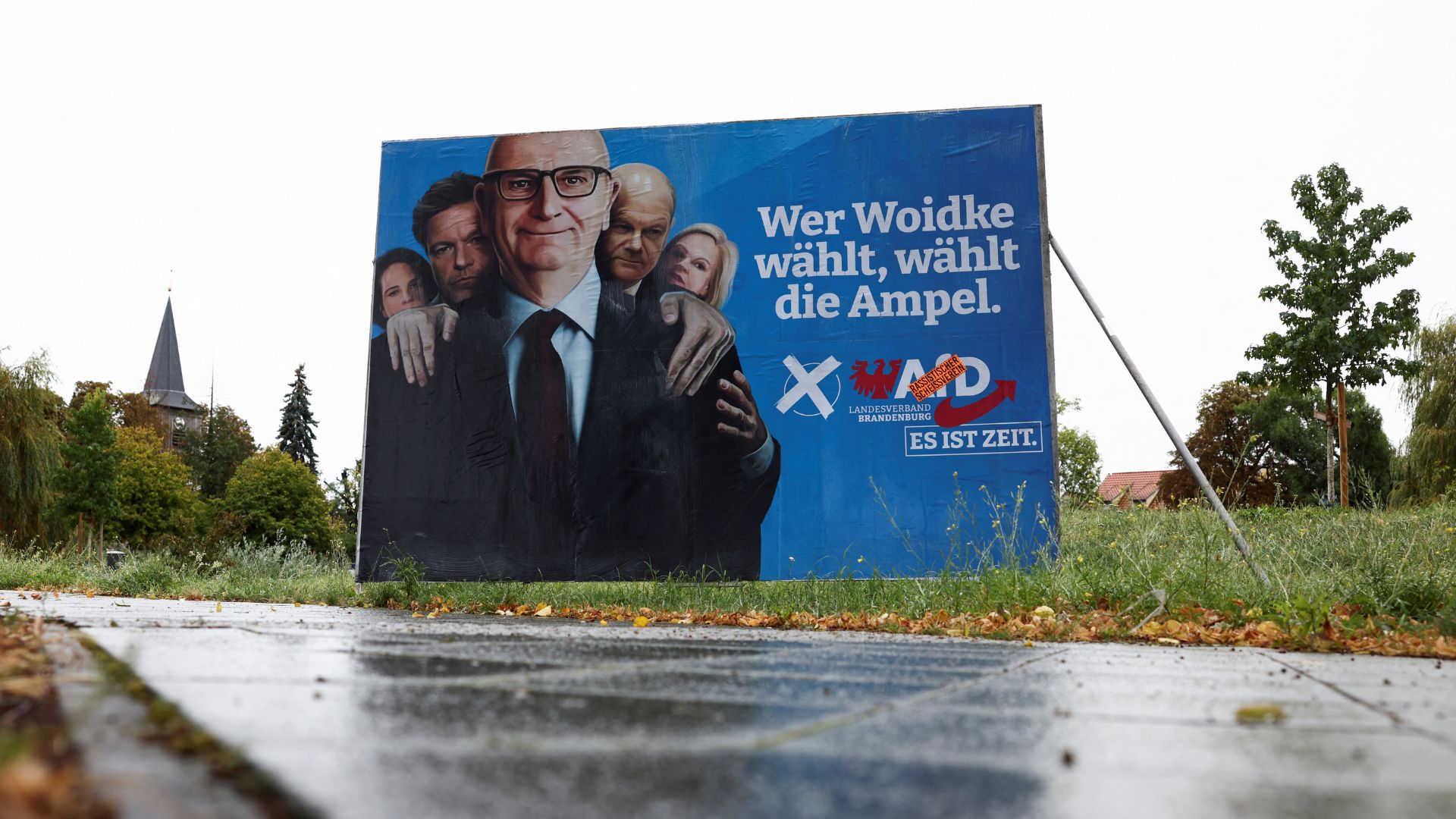 An election campaign poster for Alternative for Germany (AfD) /Liesa Johannssen/Reuters