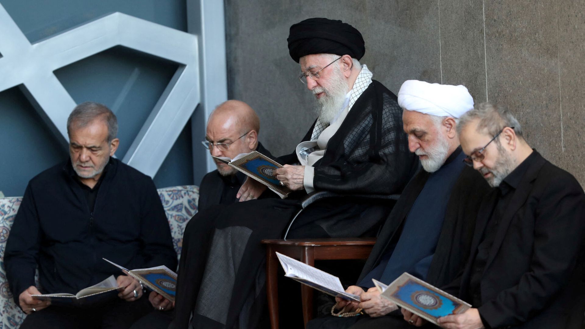 Ayatollah Ali Khamenei attends a commemoration ceremony of the late leader of Lebanon's Hezbollah Hassan Nasrallah in Tehran. /WANA (West Asia News Agency) via Reuters