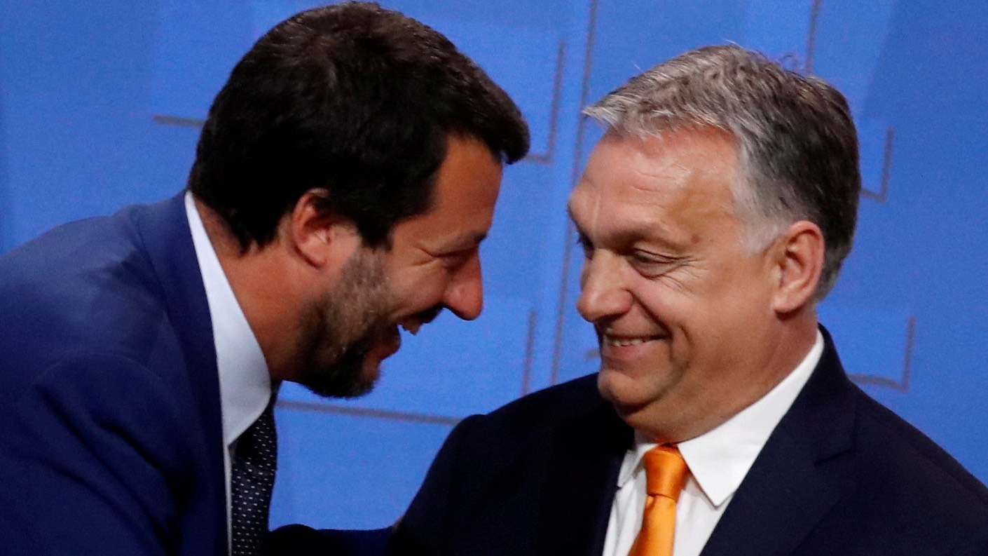 Hungary's Viktor Orban joined senior politicians from across the continent to address the annual rally of Italian Deputy PM Matteo Salvini's League party. /Bernadett Szabo/File Photo/Reuters