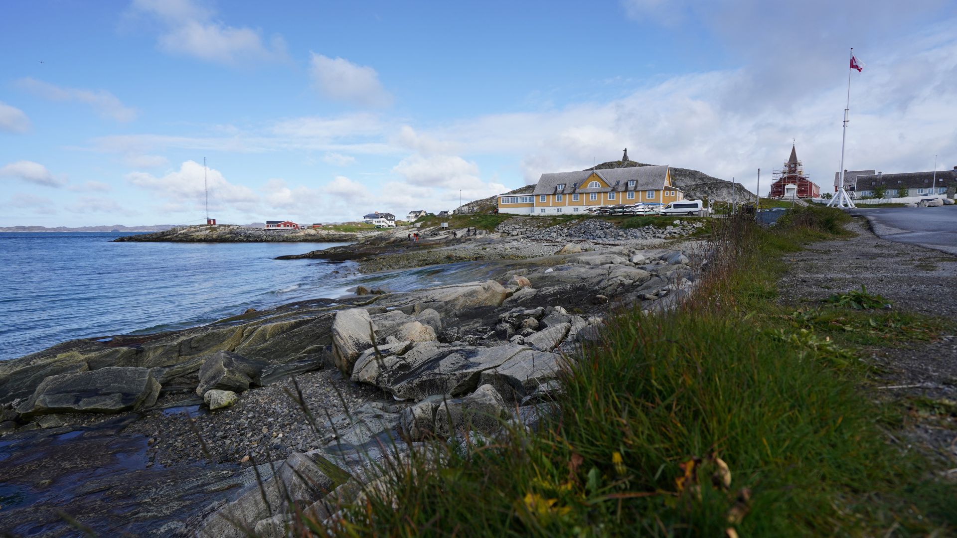 View of the coastline in Nuuk, Greenland. /James Brooks/AFP
