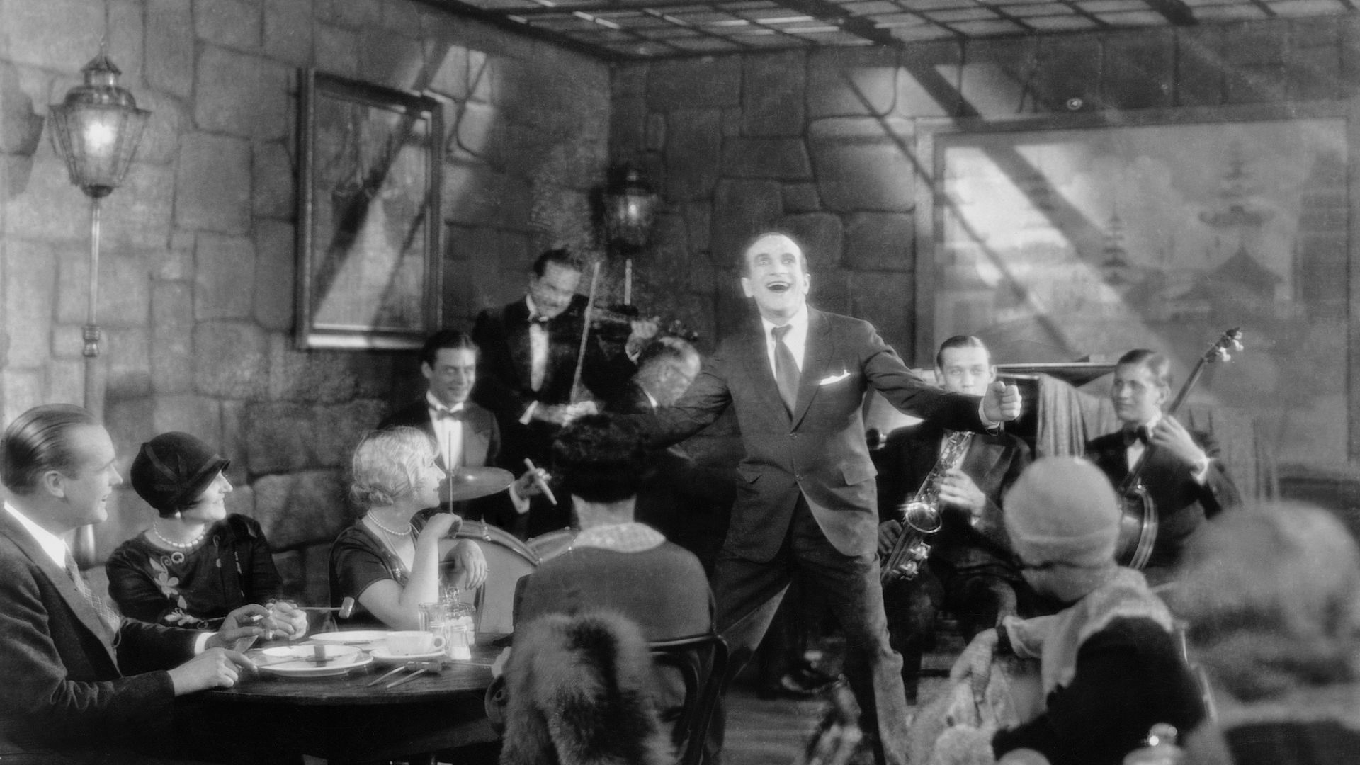 Scene from The Jazz Singer, 1927. /John Springer Collection