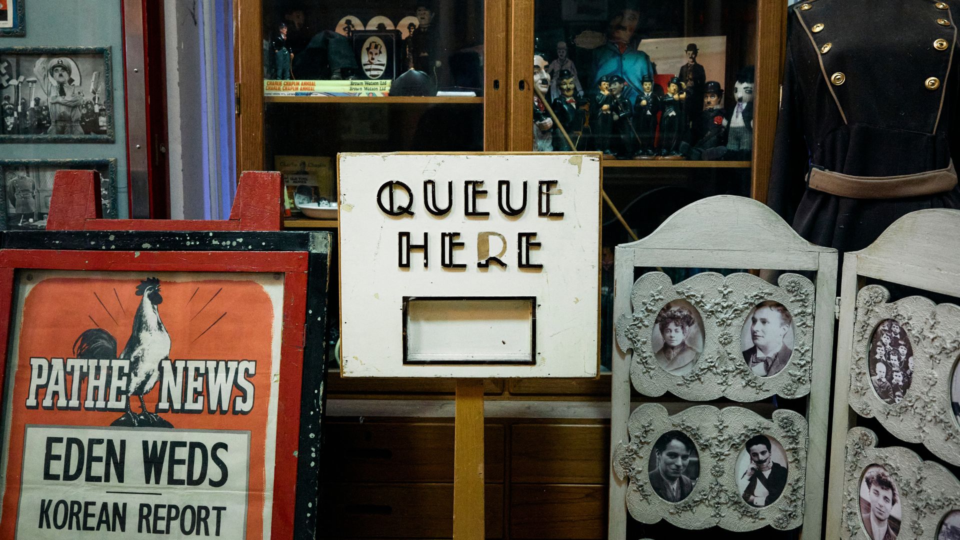 Cinema related memorabilia displayed at the Cinema Museum. /Benjamin Cremel/AFP