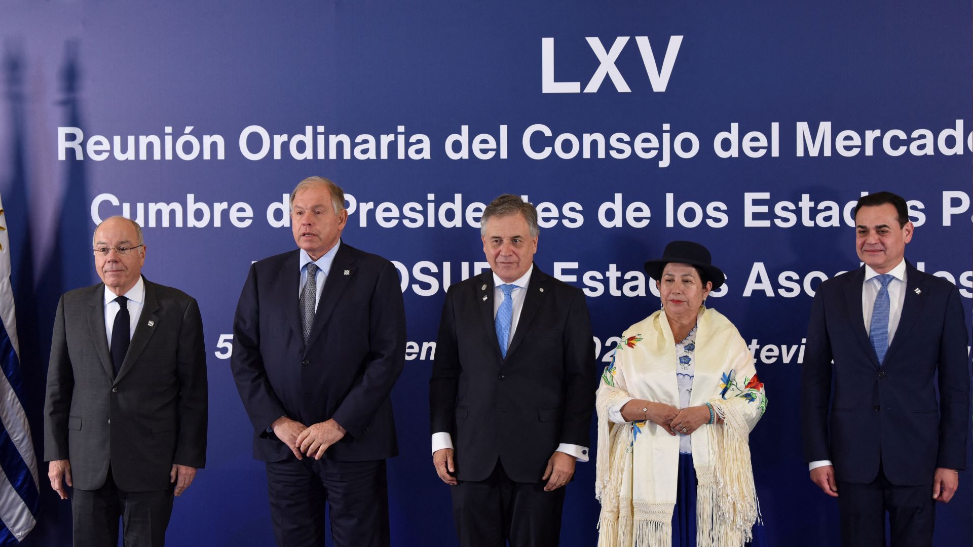 Foreign Ministers from Brazil, Argentina, Uruguay, Bolivian and Paraguay at the Mercosur summit, in Montevideo. /Martin Varela Umpierrez/Reuters
