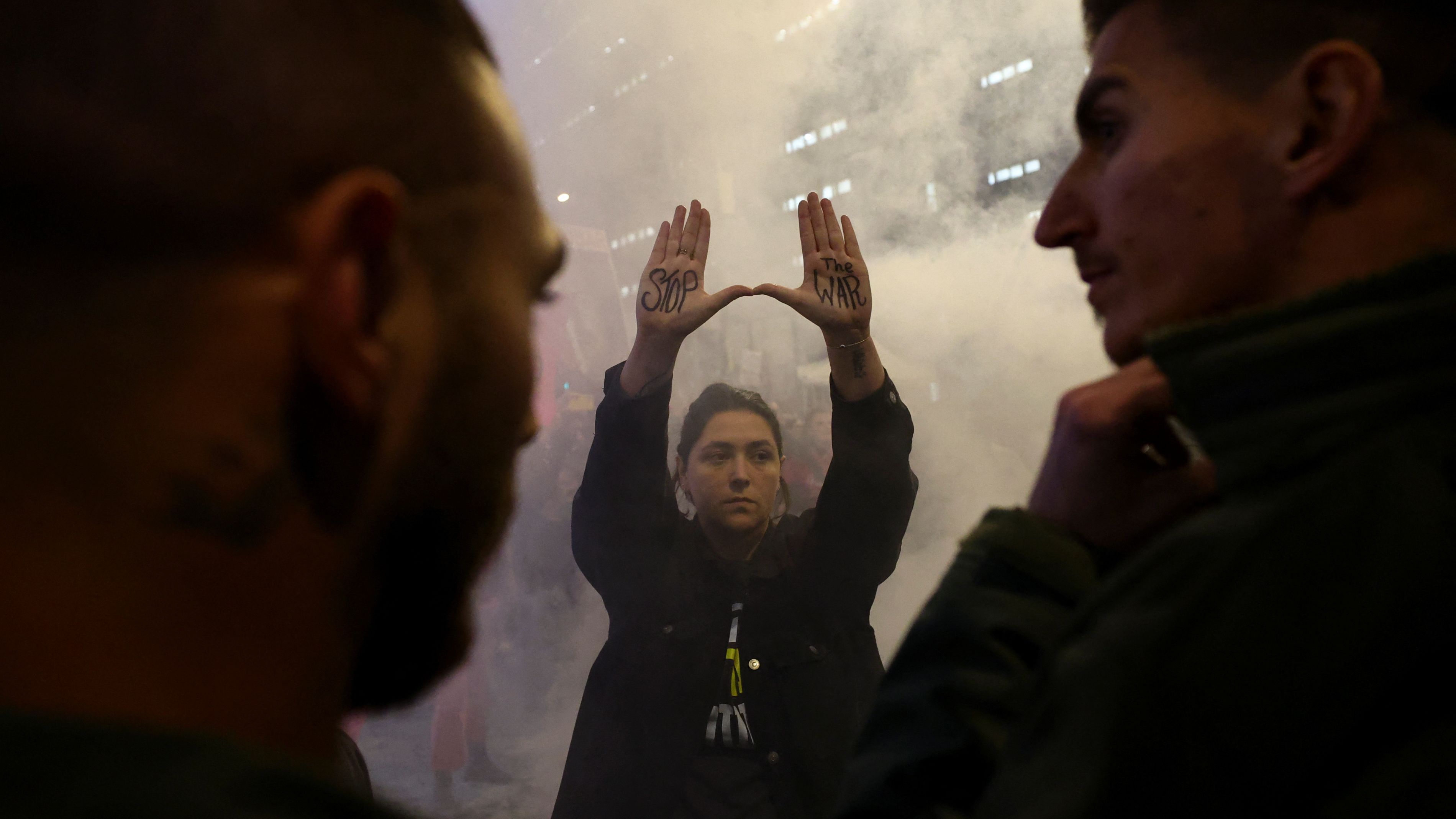 There were protests in Tel Aviv on Saturday to show support for the hostages. /Kai Pfaffenbach/Reuters