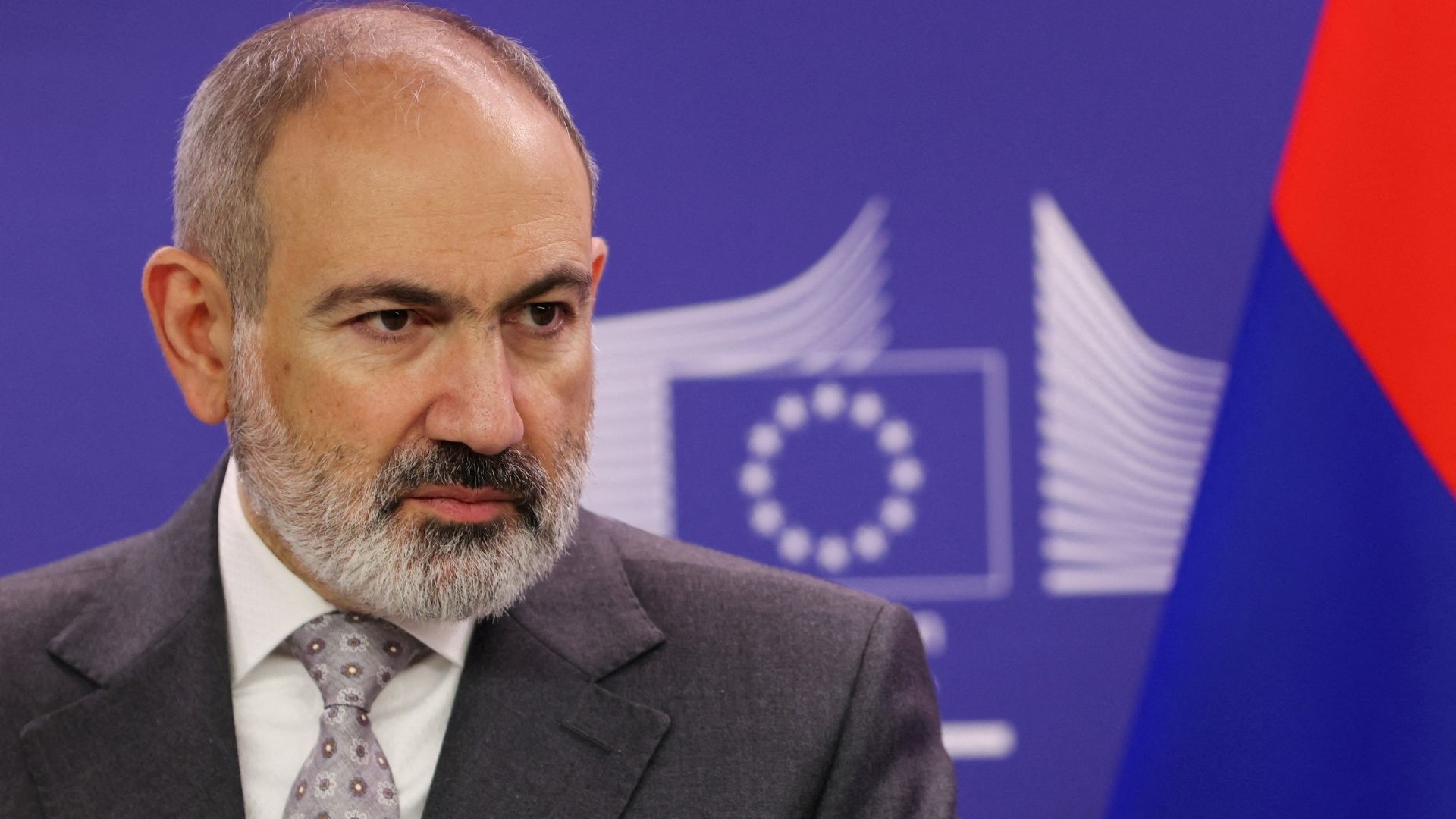 Armenian PM Nikol Pashinyan's government approved a bill seeking EU membership. /Johanna Geron/Reuters
