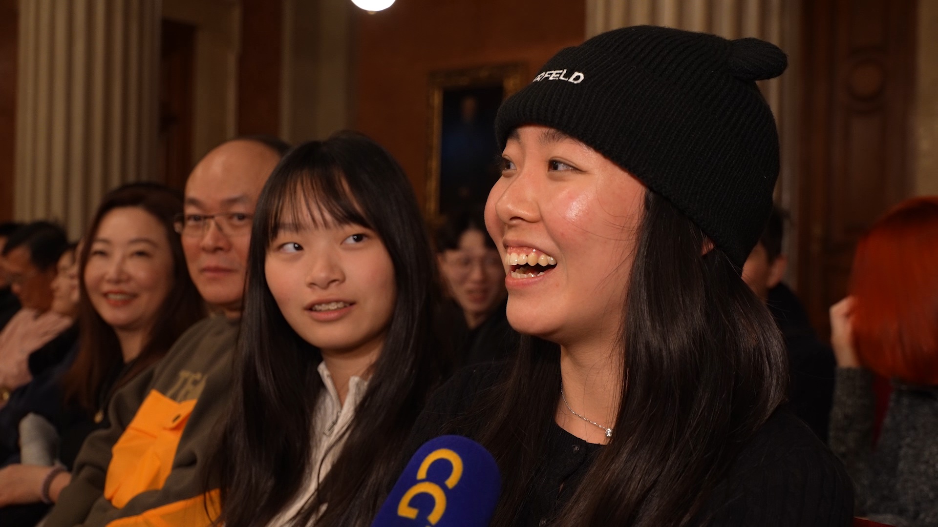 Lin Ting Ni at the Old Stock Exchange concert. /CGTN