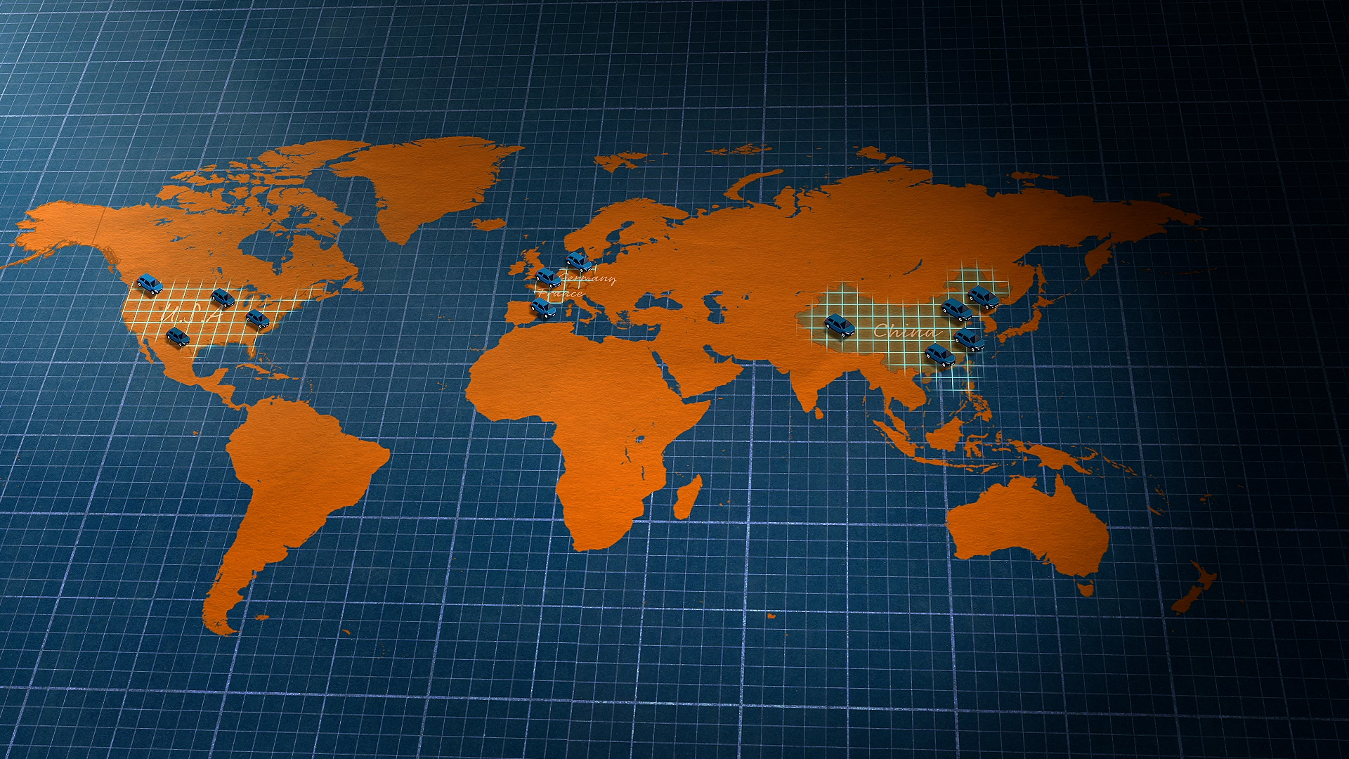 Graphics showing countries that have been running self-driving tests. /CGTN Europe