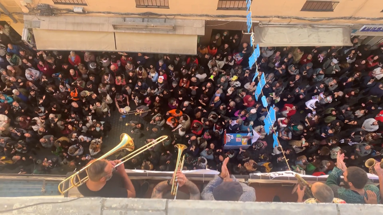 The Tribulete 7 street party-protest brought much attention to the residents' struggle to stay in their homes. /CGTN