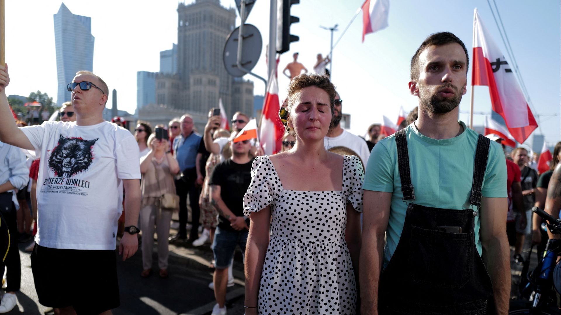 A 2024 commemoration to mark the 80th anniversary of the Warsaw Uprising. /Kacper Pempe/Reuters