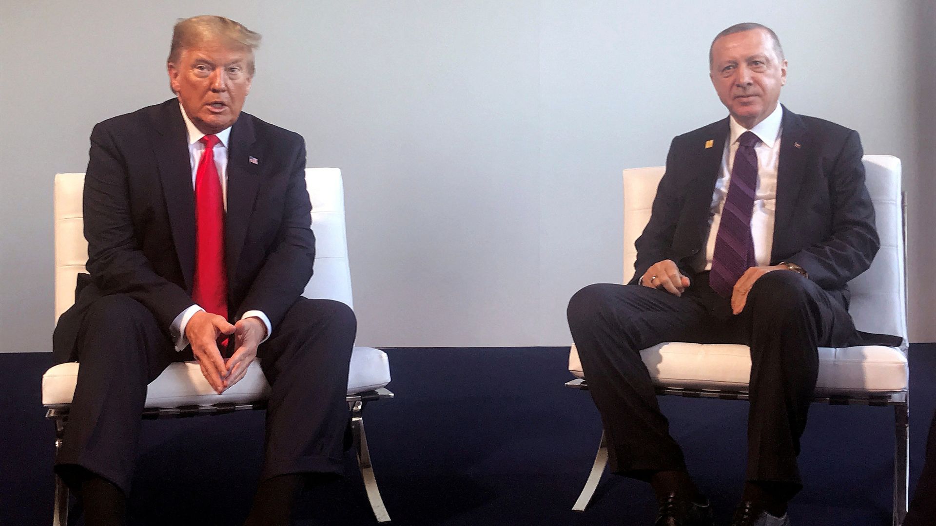 U.S. President Donald Trump and Turkish President Tayyip Erdogan have both expressed their enthusiasm for peace talks. /Murat Cetinmuhurdar/Presidential Press Office/Handout