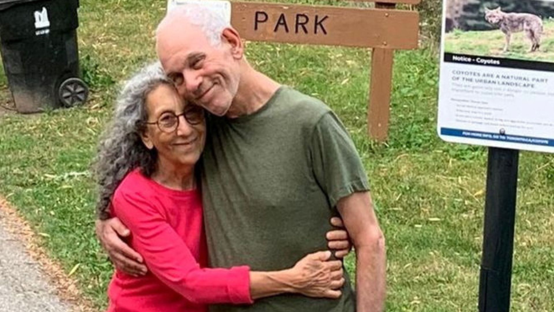 Judi Weinstein Haggai and Gad Haggai, pictured at an unknown location in this undated handout photo. /Bring Them Home Now handout 
