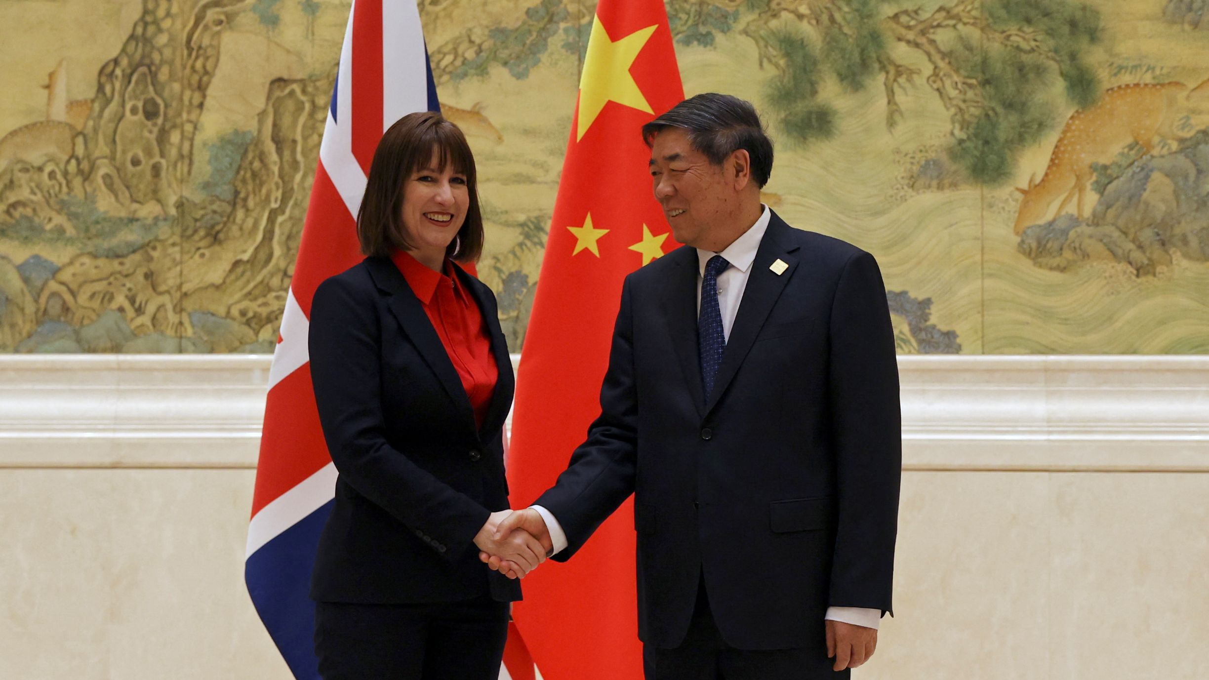 Chinese Vice Premier He Lifeng last met Rachel Reeves in Beijing in January. /Florence Lo/Reuters