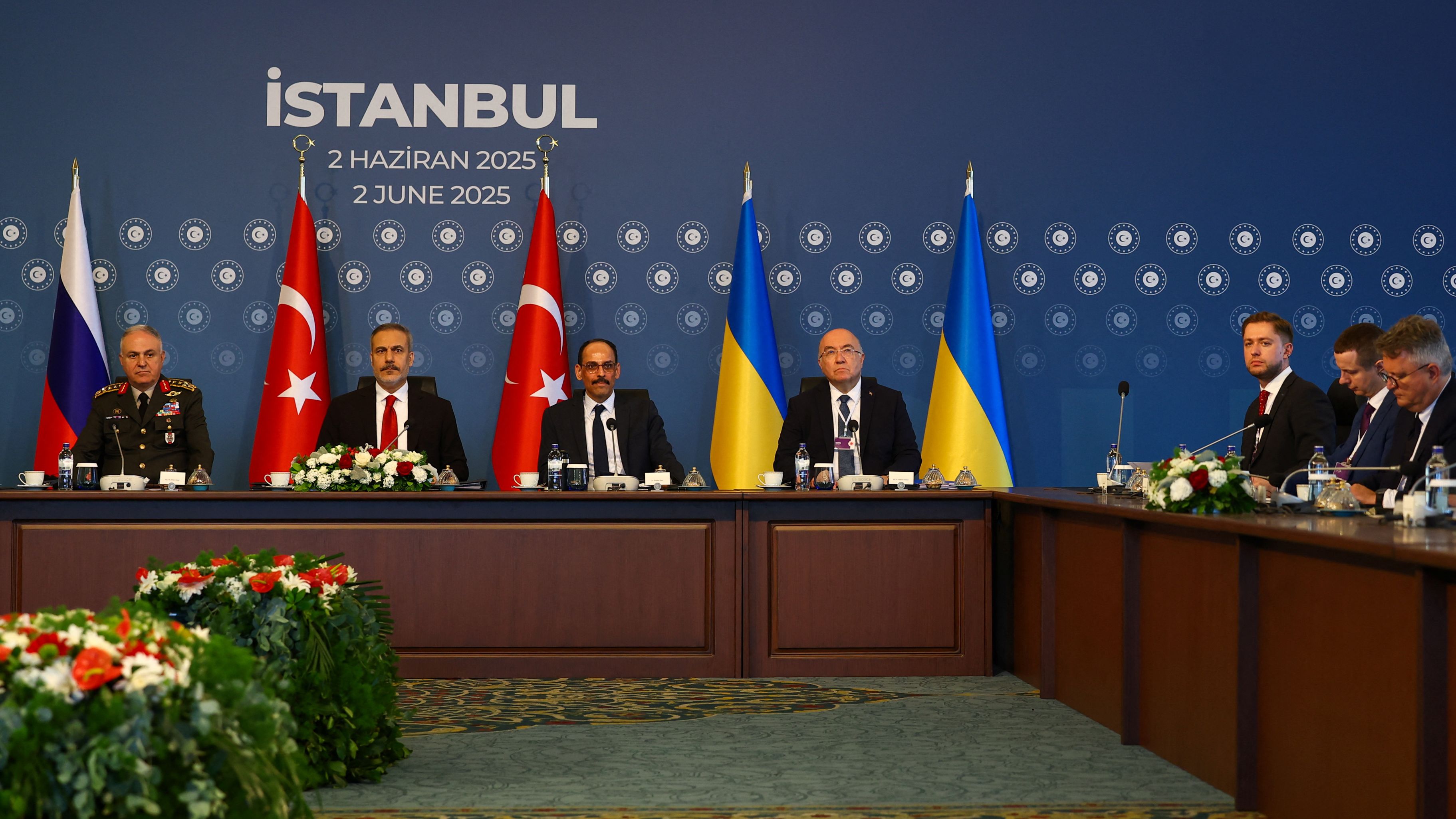 Russia and Ukraine engaged in a second round of peace talks in Istanbul on June 2. /Murad Sezer/Reuters