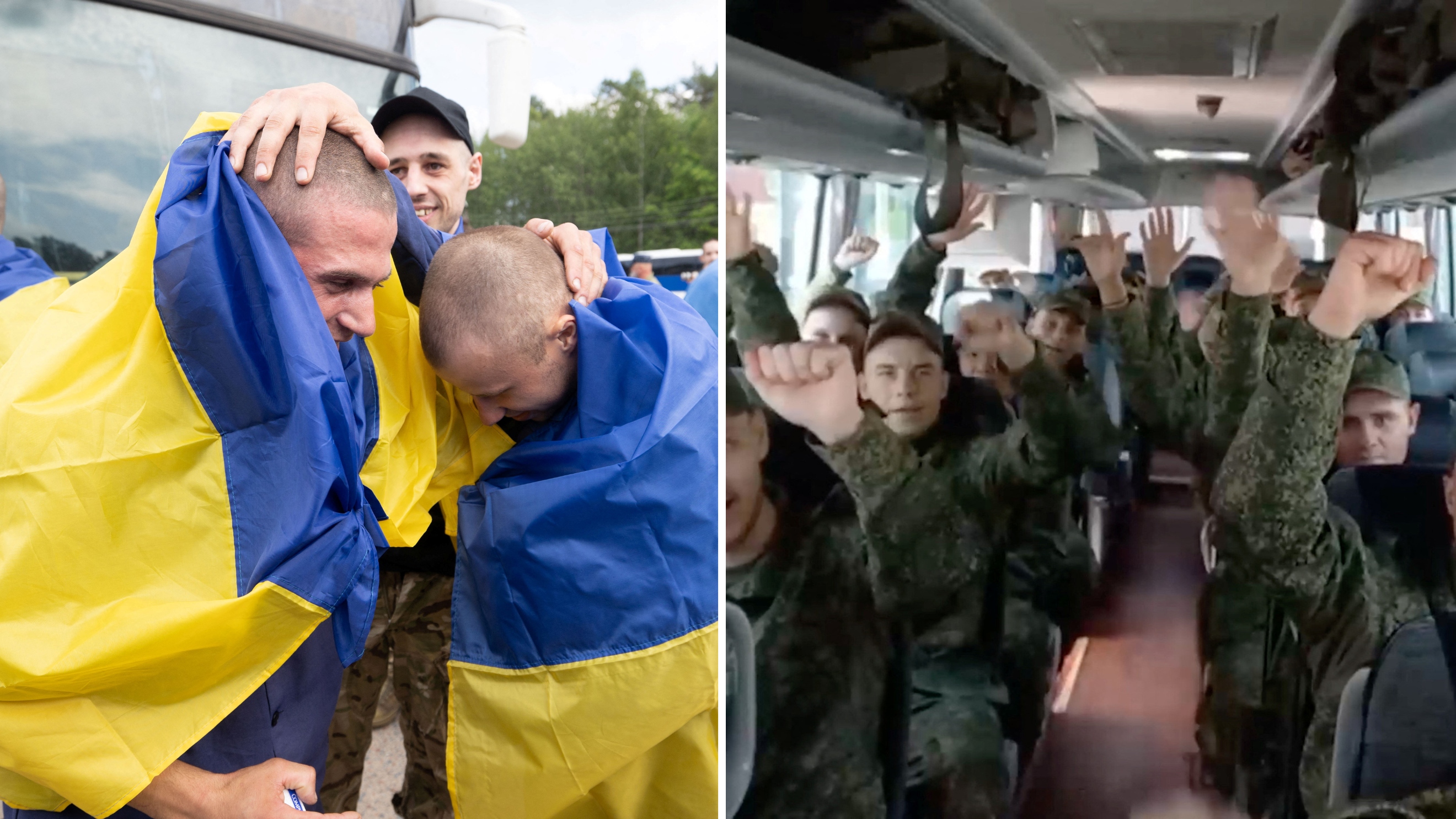 'Mum, I'm home!' - Ukraine and Russia exchange prisoners of war