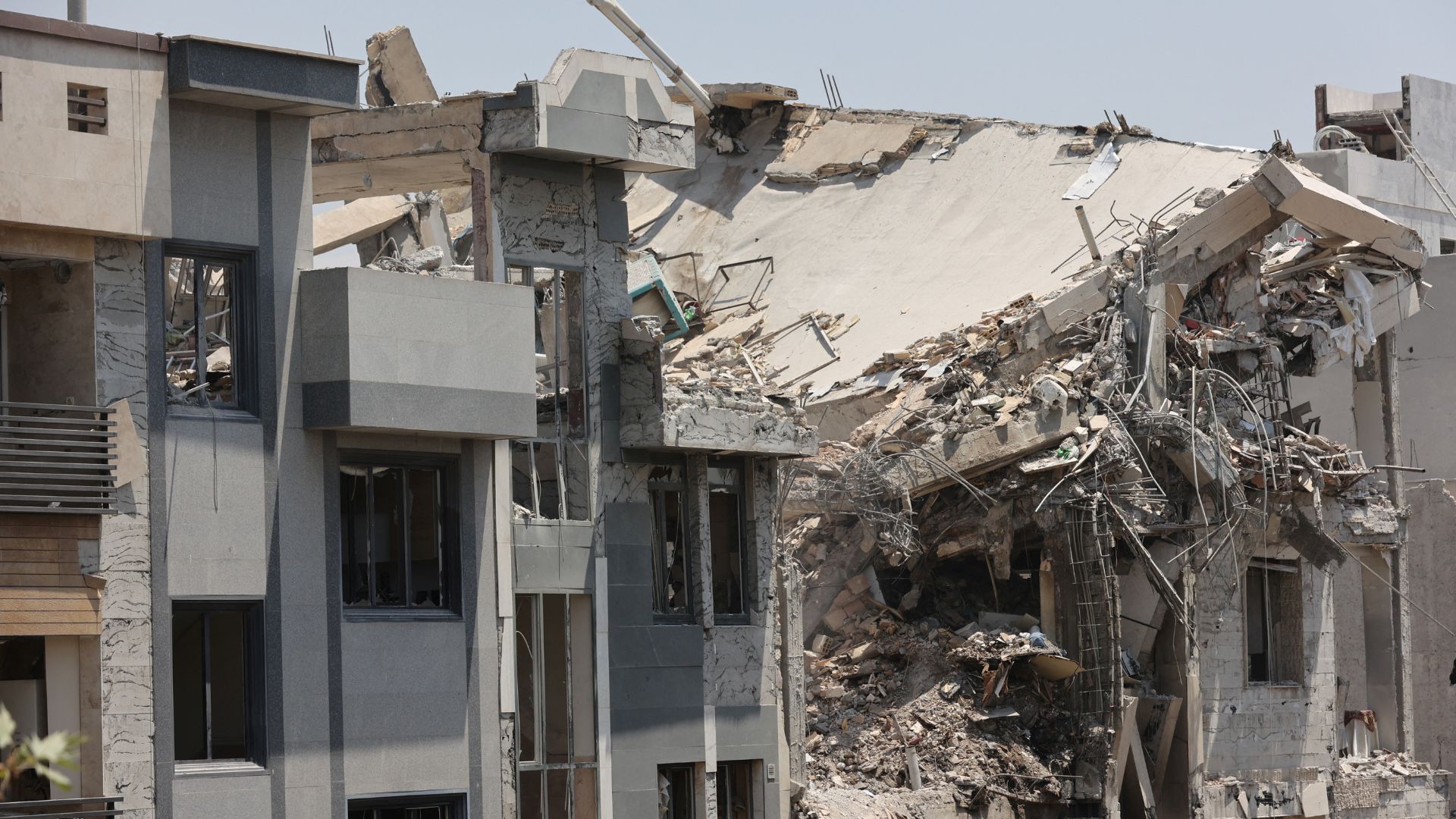 A damaged building in Tehran. /Majid Asgaripour/West Asia News Agency via Reuters