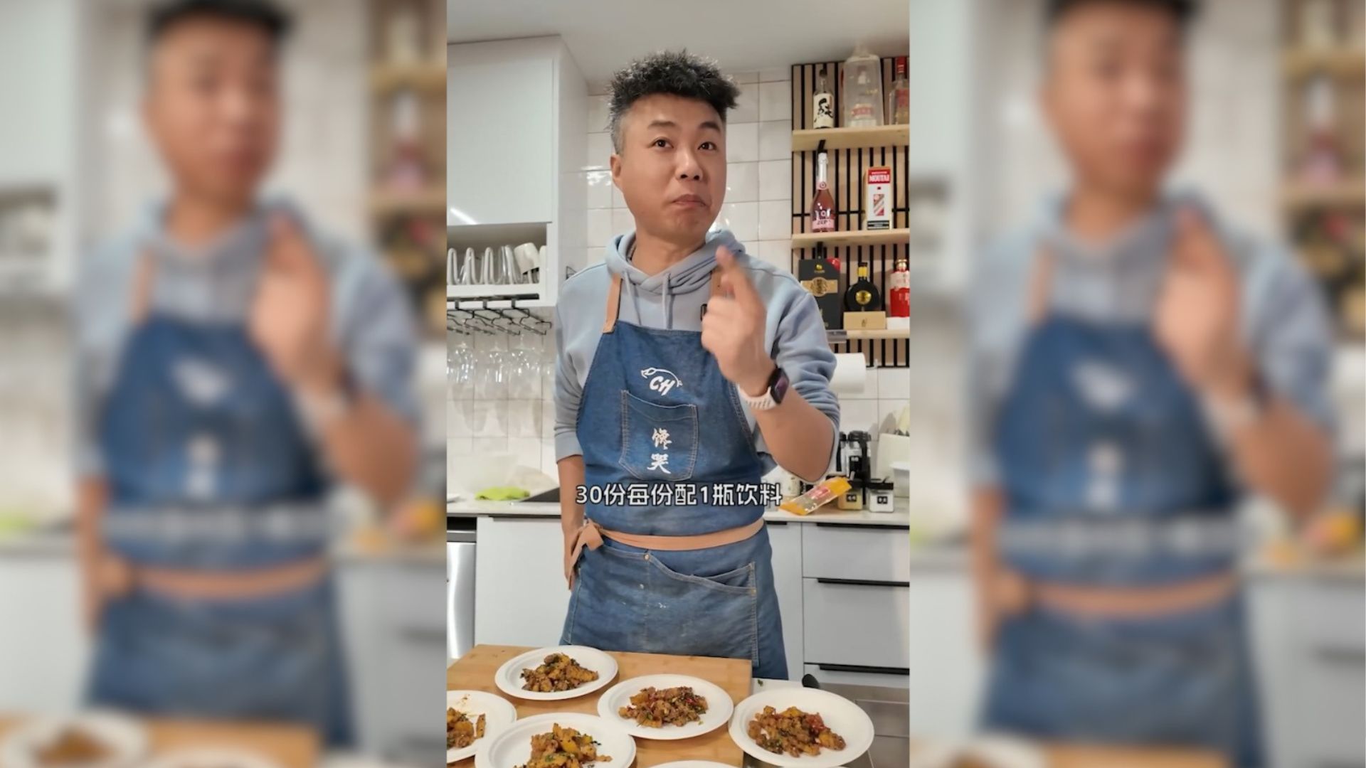 Chen Ting is a Chinese food influencer who set up a cooking studio at the Mercat Del Fondo in Barcelona, where he makes a different dish every day. /Chen Ting