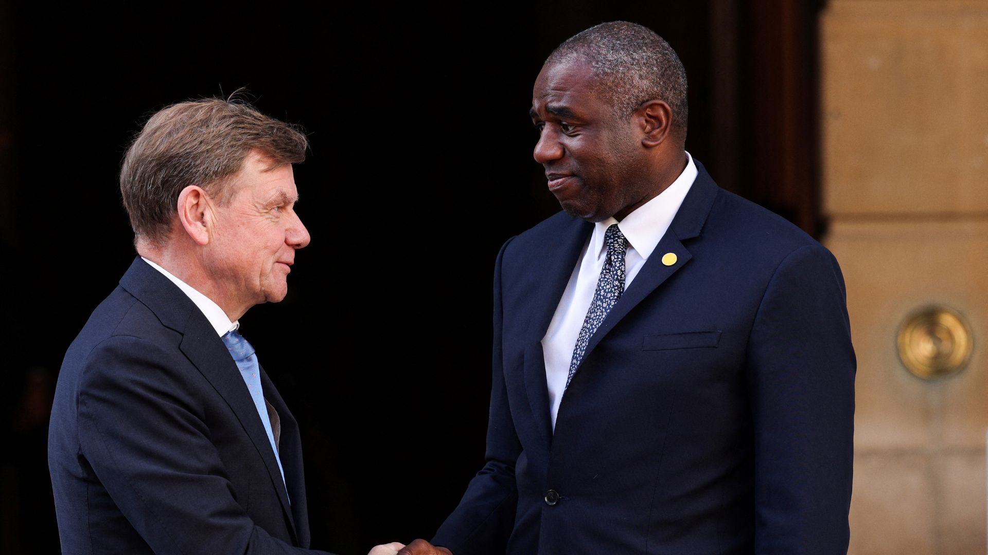 German Foreign Minister Johann Wadephul and British Foreign Secretary David Lammy were among those meeting Araqchi. /Adrian Dennis/Reuters