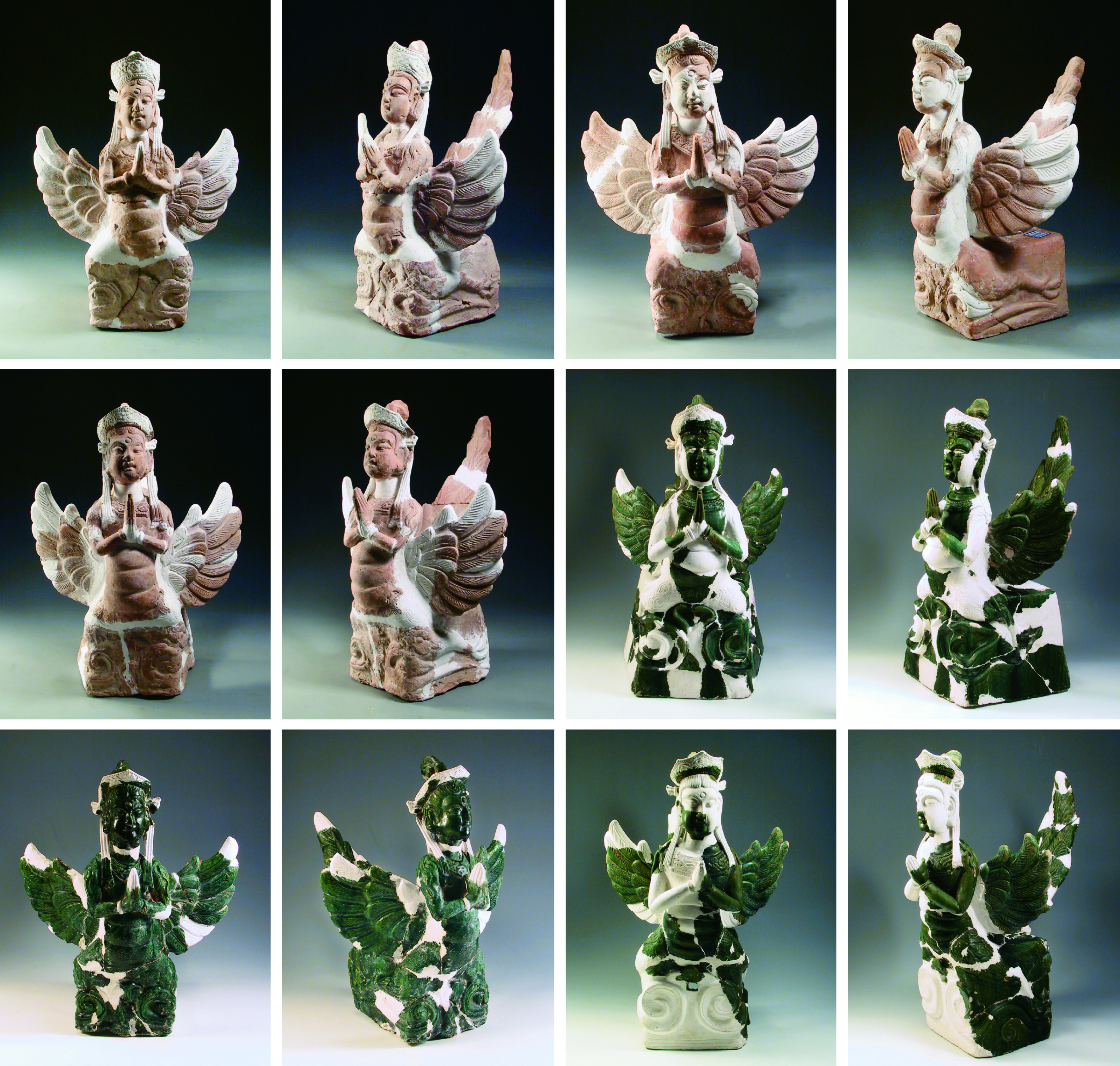 Unearthed Jialingpinjia figure from the Xixia Imperial Tombs. /Administrative Office of Xixia Tomb Area of Yinchuan City
