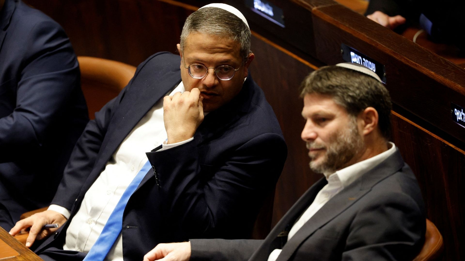 Itamar Ben-Gvir and Bezalel Smotrich want Israel to press on with the war. /Amir Cohen/Reuters