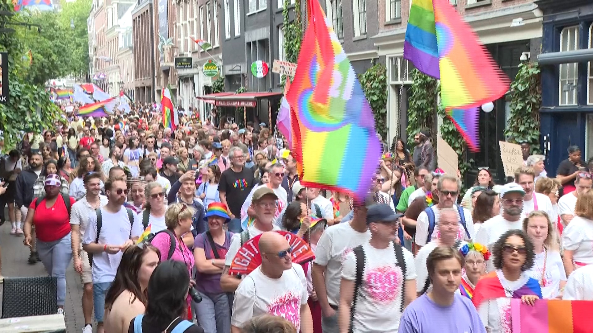 Amsterdam's Pride parade, July 26, 2025. /AFP
