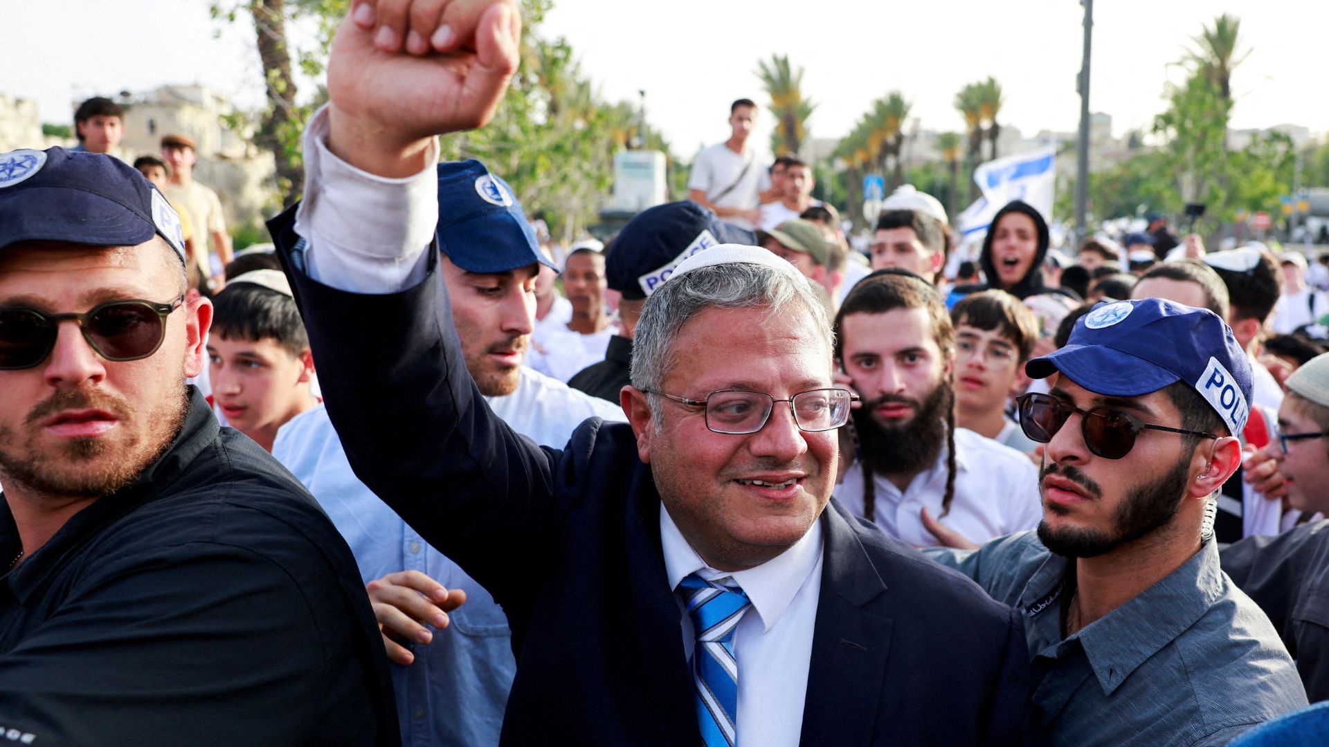 Israeli National Security Minister Itamar Ben-Gvir walks to visit the Damascus Gate to Jerusalem's Old City, as Israelis mark Jerusalem Day, in Jerusalem May 26, 2025. REUTERS/Ammar Awad/File Photo


