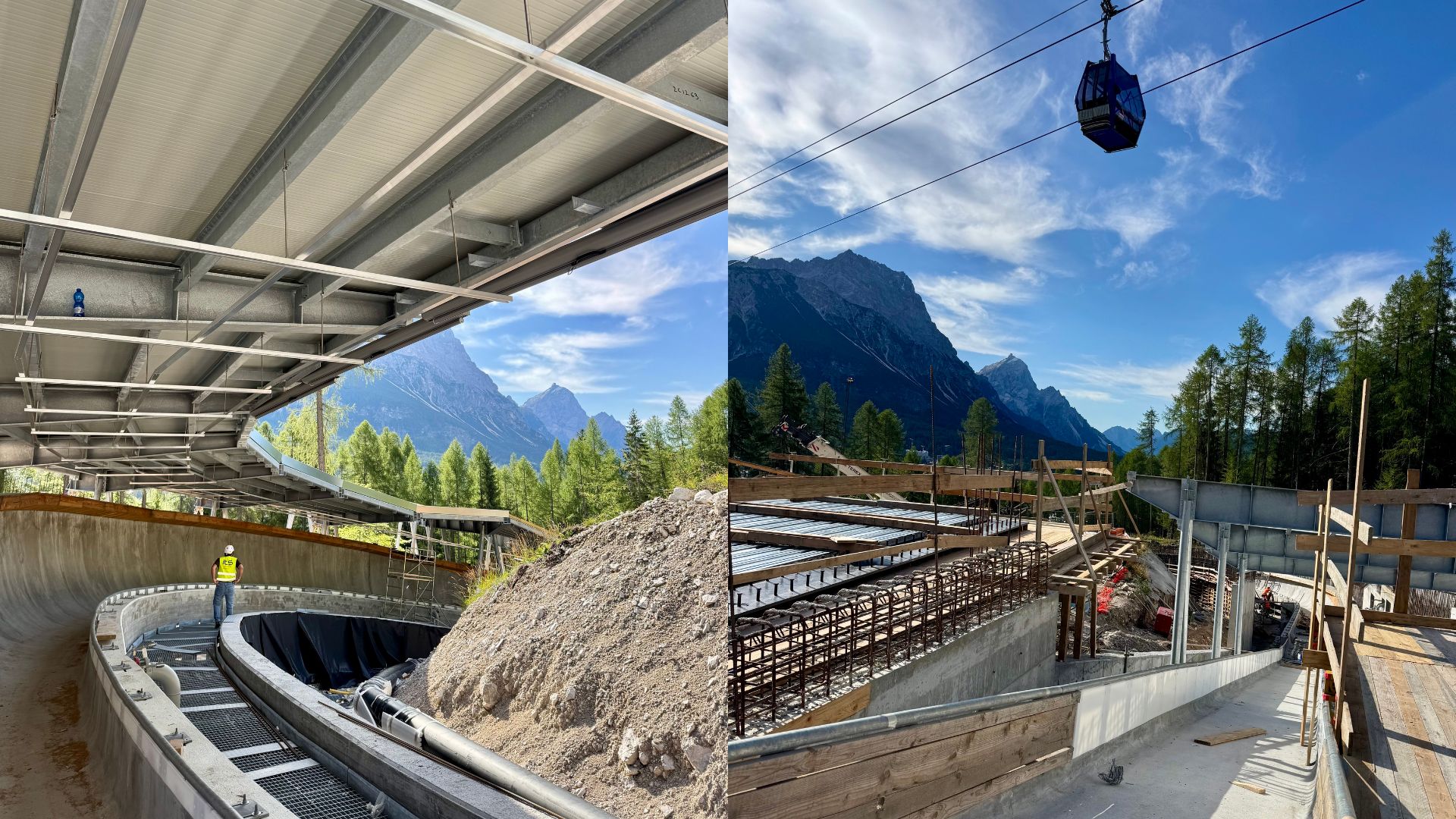 Construction continues across the picturesque Cortina area. /Hermione Kitson/CGTN