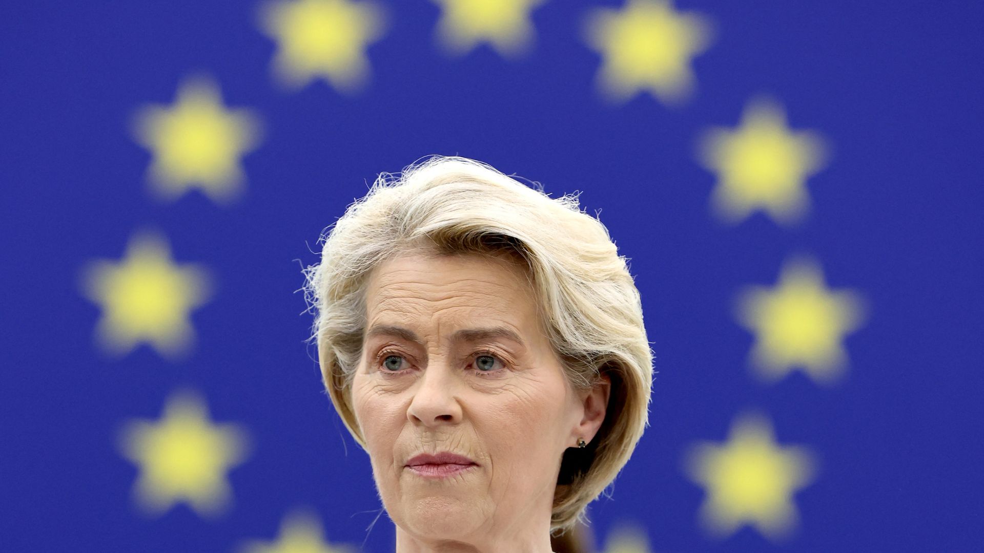 A joint statement from the French, Italian, German, Polish, British and Finnish leaders and the president of the European Commission (above) welcomed Trump's efforts, while stressing the need to maintain support for Ukraine and pressure on Russia. /Reuters