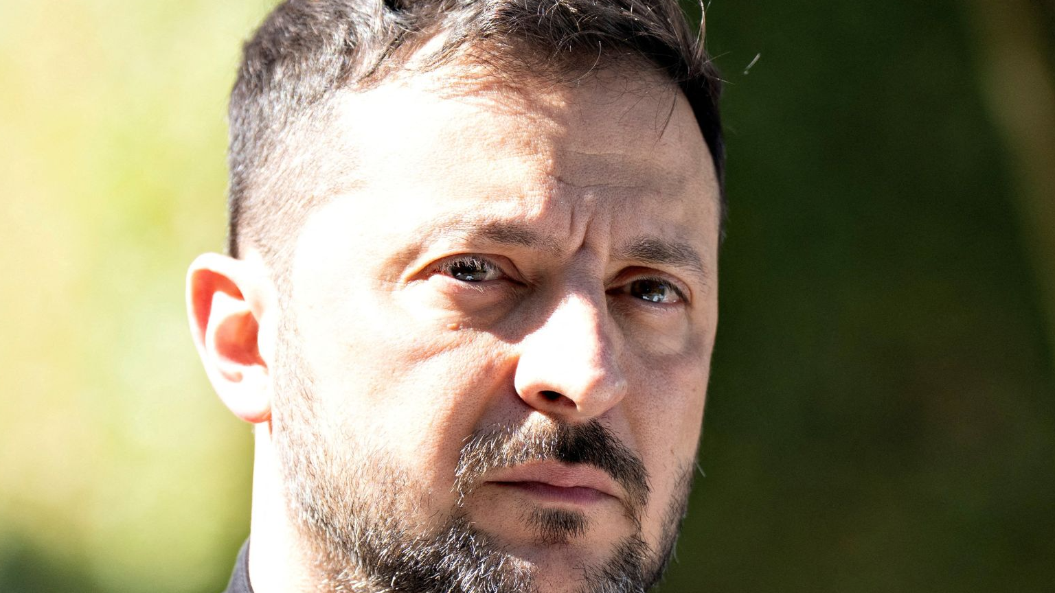 Ukraine's President Volodymyr Zelenskyy said that Ukraine could not violate its constitution on the territorial issues. /Reuters