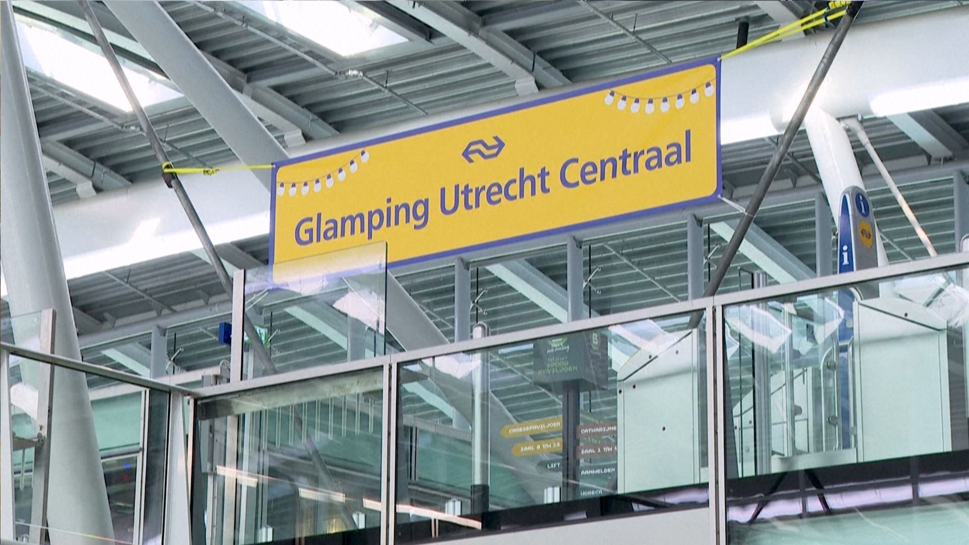 The glamping area has proved popular with students. /AFP