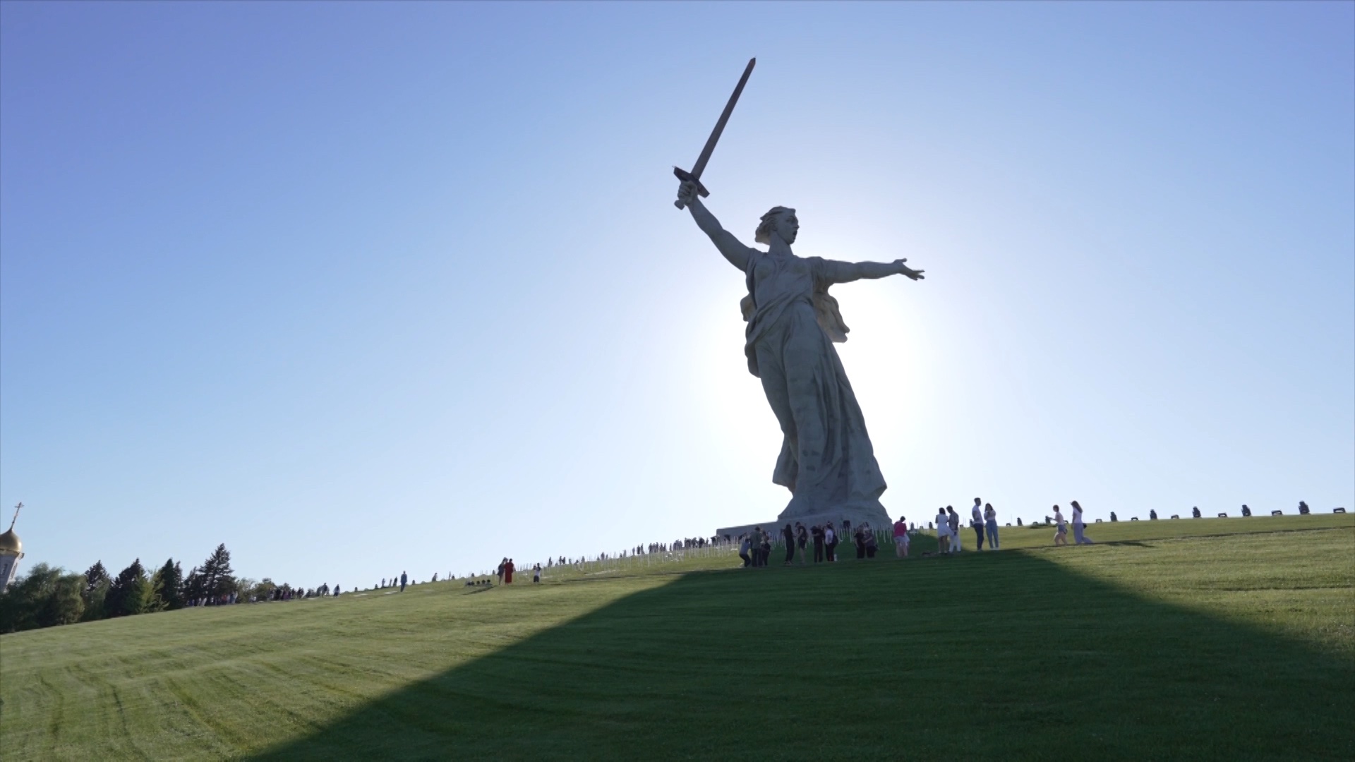 Mamayev Kurgan hosts one of the world's tallest statues. /CGTN
