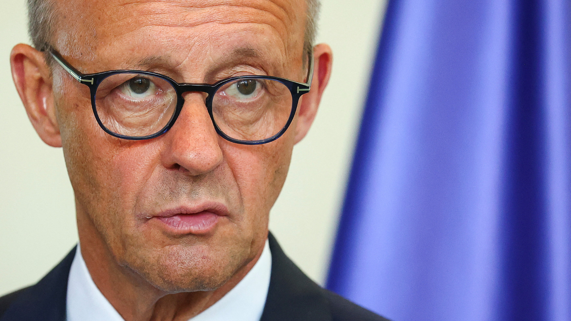 Friedrich Merz at the Chancellery in Berlin, August 26, 2025. /Christian Mang/Reuters
